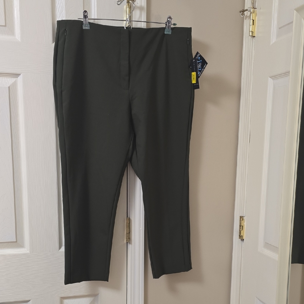 Investments Olive Green Slim Leg Pants